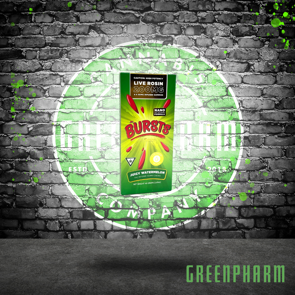 Photograph of product: Sauce Bursts | 200MG Live Rosin Gummies | Juicy Watermelon