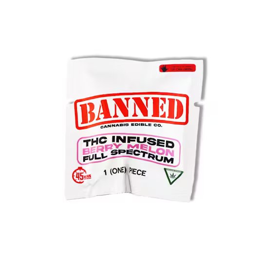 Photograph of product: Banned - Single Gummy - Watermelon Lemonade - 200mg