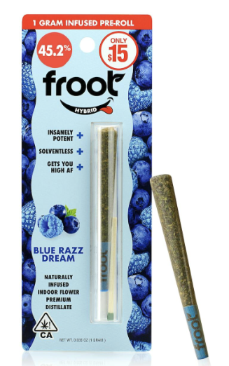 Photograph of product: Blue Razz Dream Infused