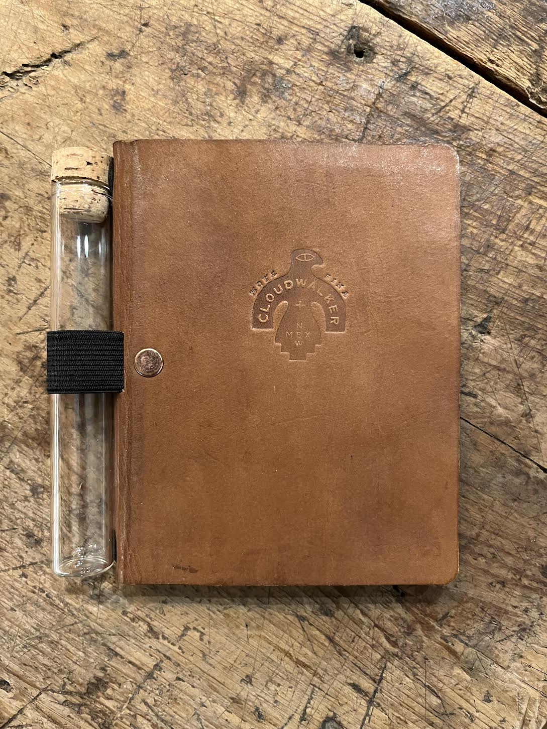 Photograph of product: Leather Notebook with Thunderbird Logo