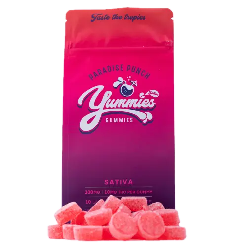 Photograph of product: Paradise Punch Oui'd Gummies 100mg