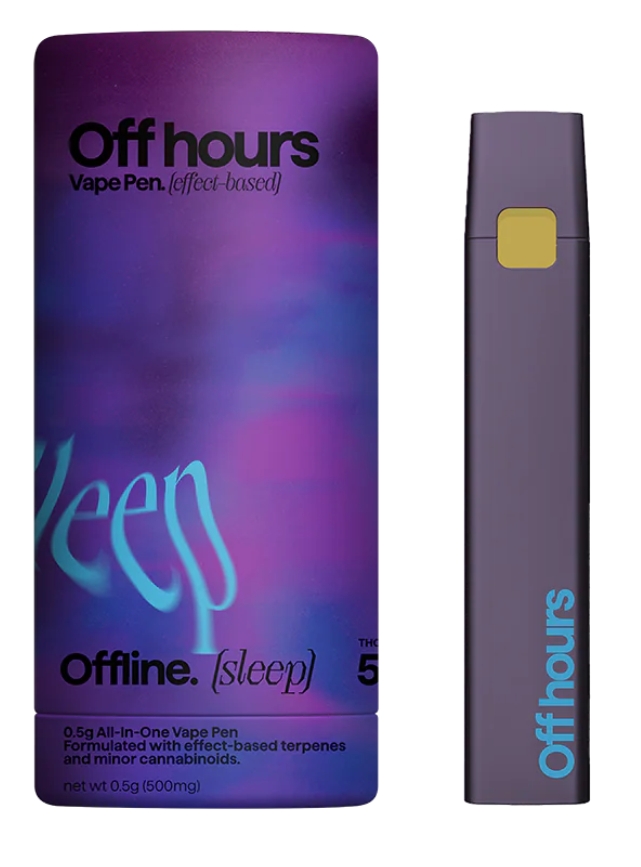 Photograph of product: Off Hours | 0.5g AIO Effect Based Vape | Offline (Sleep)