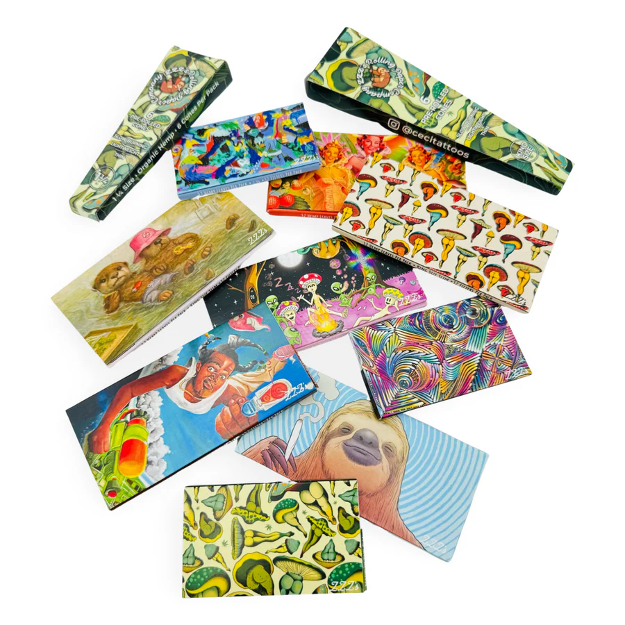 Photograph of product: 1 1/4" Organic Hemp and Filter Booklet | Zzz Rolling Paper Company