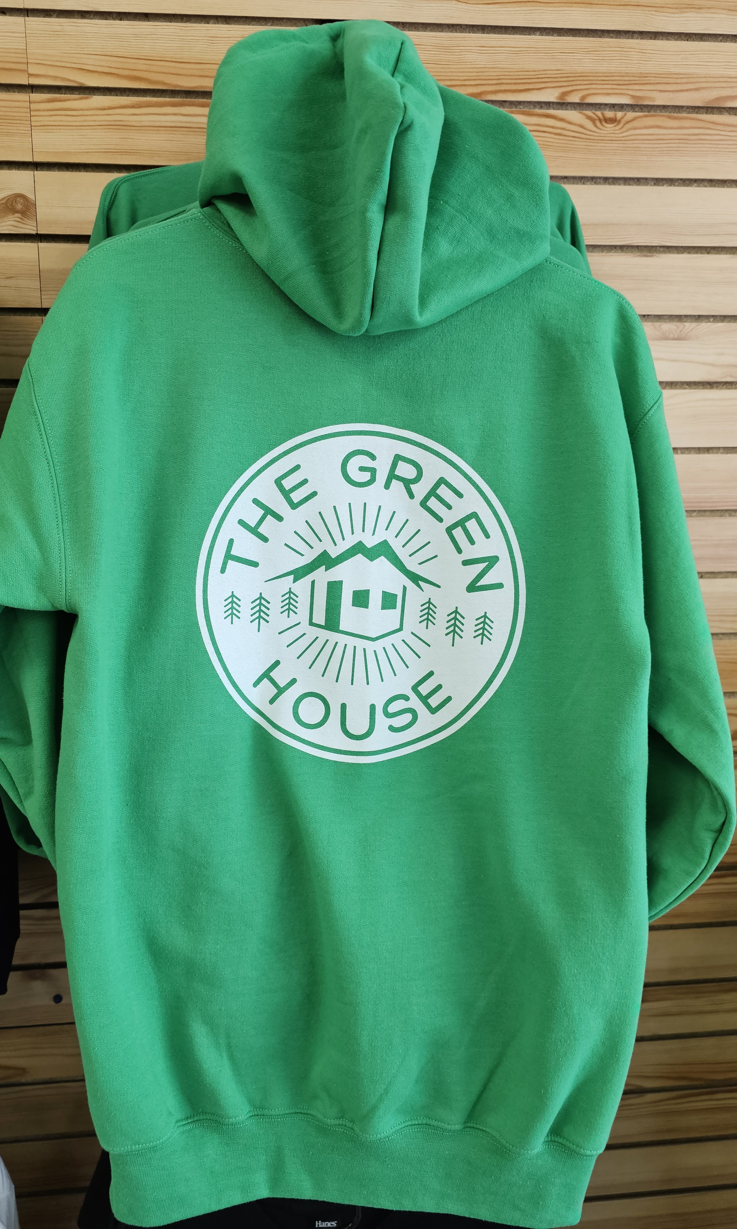Photograph of product: Green House - Pullover Hoodie - Green - L