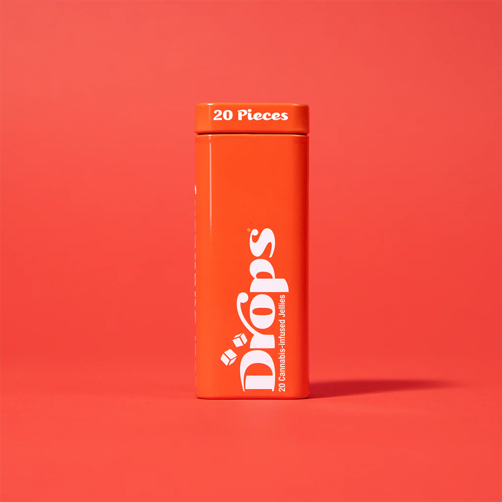Photograph of product: Drops - Strawberry 1:4 CBD (S) - 1.25mg CBD:5mg TH-oui - Rosin Edible - 20pk