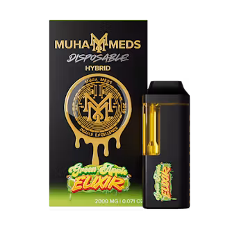 Photograph of product: MUHA MEDS | GREEN APPLE ELIXIR - DISPOSABLE HYBRID