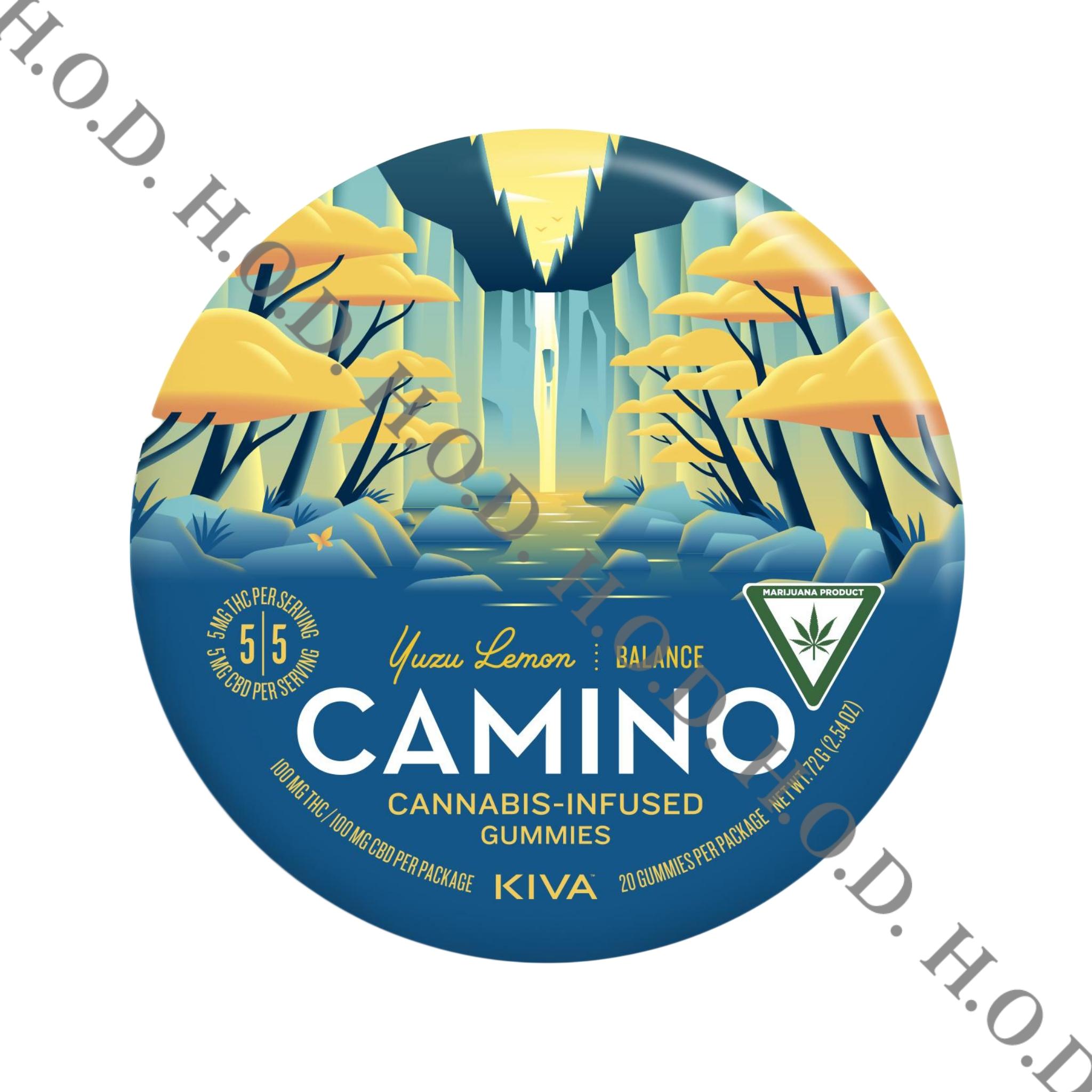 Photograph of Product: Camino Yuzu Lemon Balance Gummies 100mg