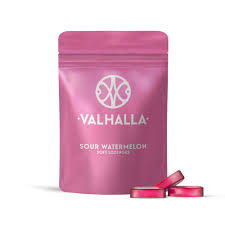 Photograph of product: Valhalla Sour Watermelon 10 Pack 100mg