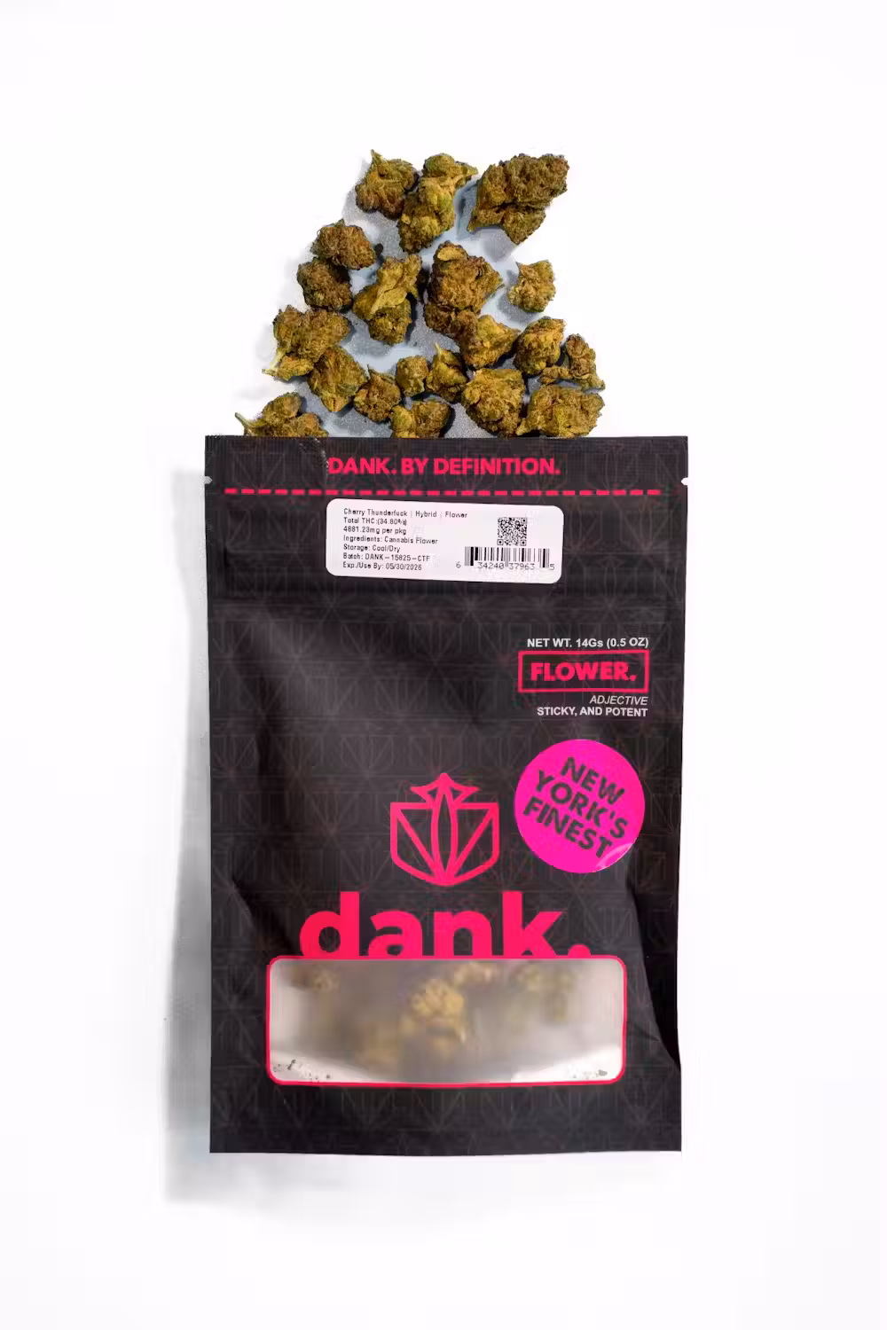 Photograph of product: Dank Sungrown | Flower | Cherry Thunderfuck | 3.5g | Hybrid