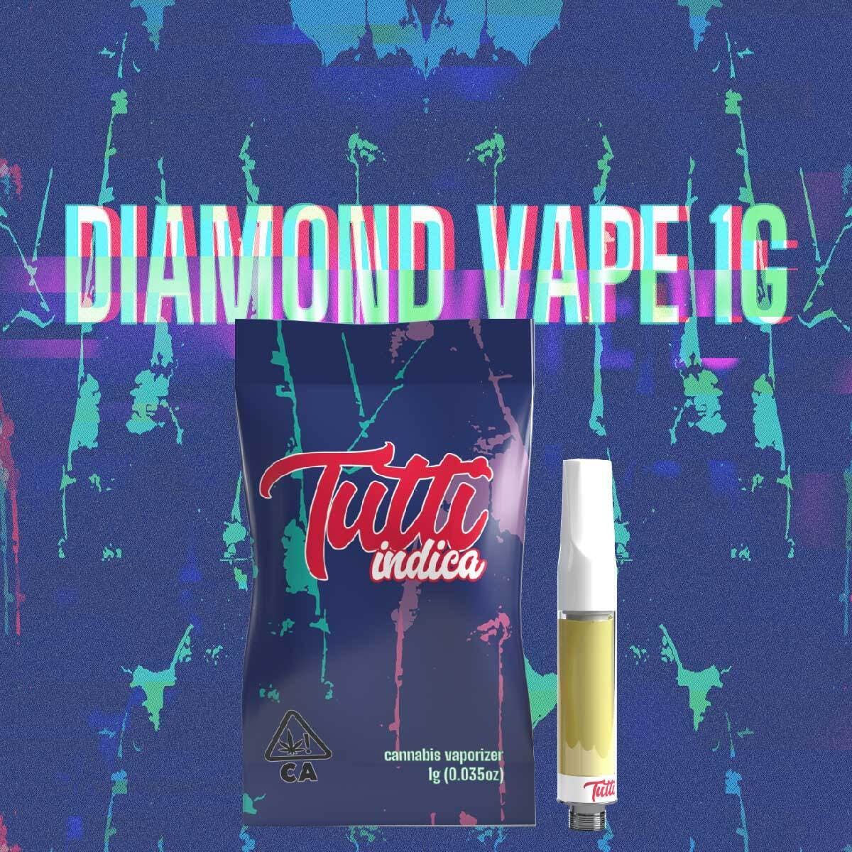 Photograph of Product: Tutti Wedding Cake Indica Diamonds Cartridge 1g