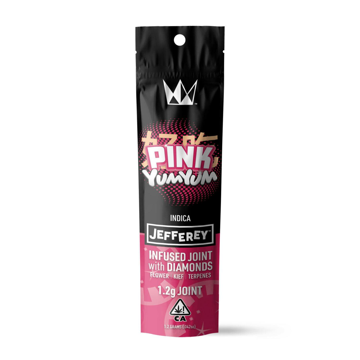 Photograph of product: WCC 1.2g Jefferey Infused Preroll - Pink Yum Yum