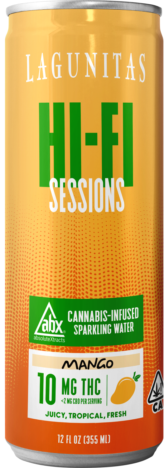 Photograph of product: Lagunitas Hi Fi Sessions - 10mg - 12oz Can - Mango