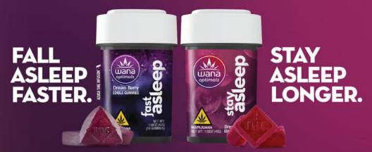 Photograph of product: Stay Asleep Gummies - (I) - CBD 4:1 - Dream Berry - 100mg