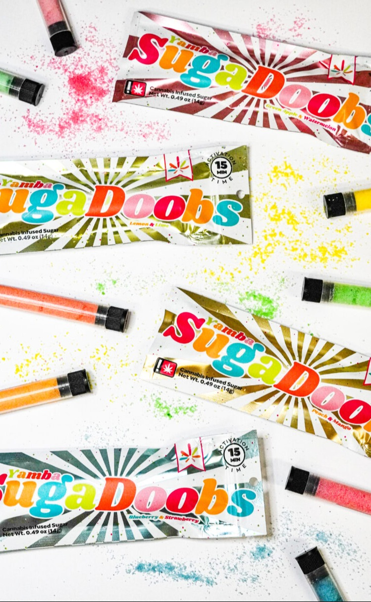 Photograph of product: Yamba - LEMON LIME - "Sugadoobs" Infused Sugar