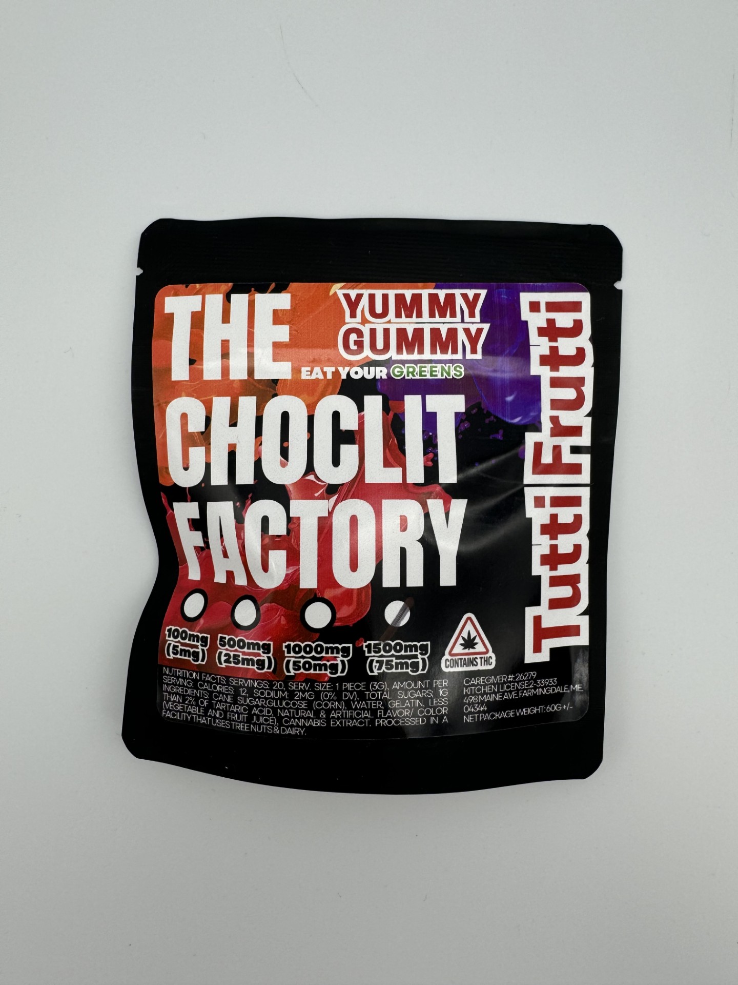 Photograph of product: 75mg Yummy Gummy