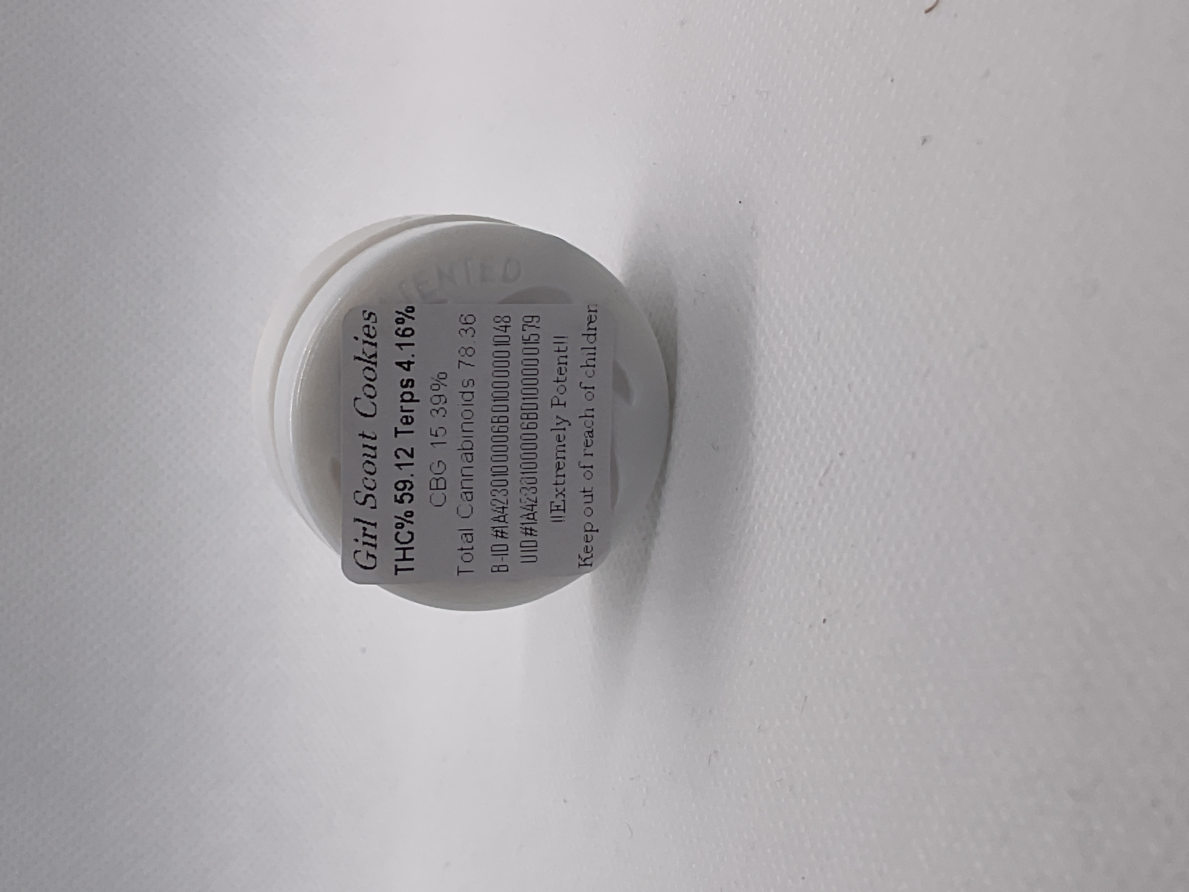 Photograph of product: Lion Paw | 1g | Girl Scout Cookies | Wax