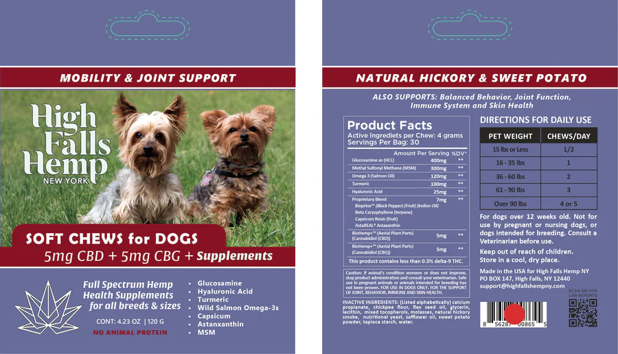 Photograph of Product: High Falls Hemp - Soft Chews For All Dog Sizes