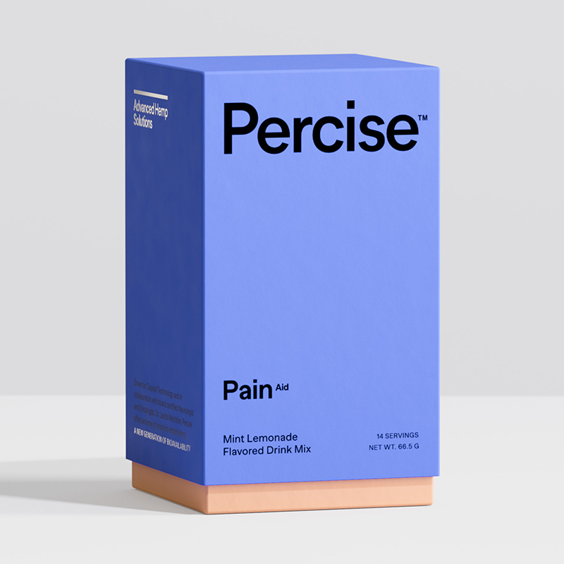 Photograph of product: Percise - Edibles - PAIN Drink Mix (CBD) Mint Lemonade - 14pk
