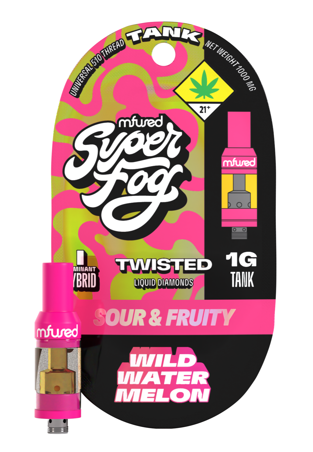 Photograph of product: Twisted - Cartridge - Wild Watermelon Tank (Watermelon Flavored)