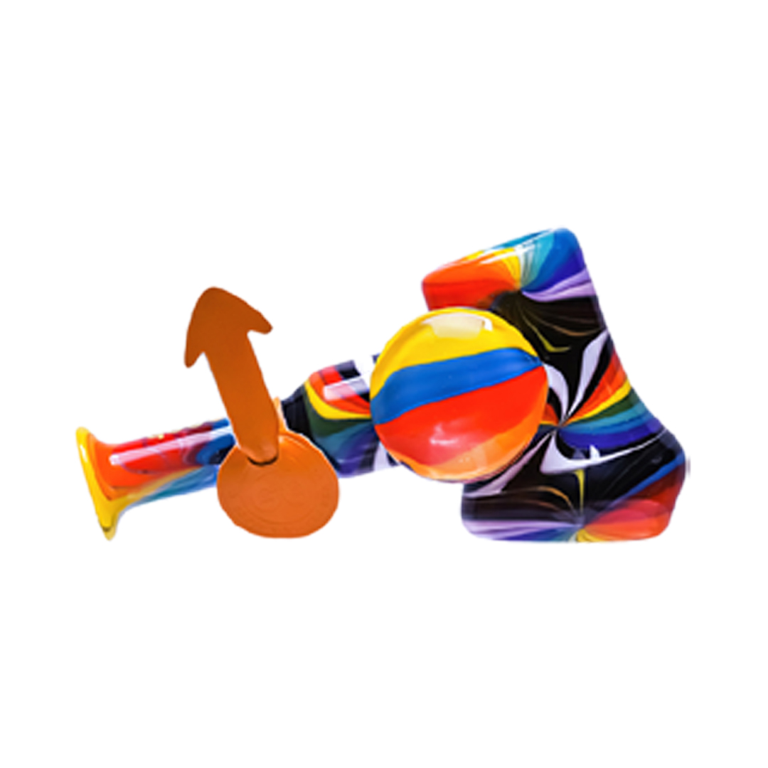 Photograph of product: Cheech 4.75" Kaleidoscope Hammer Glass Pipe $57