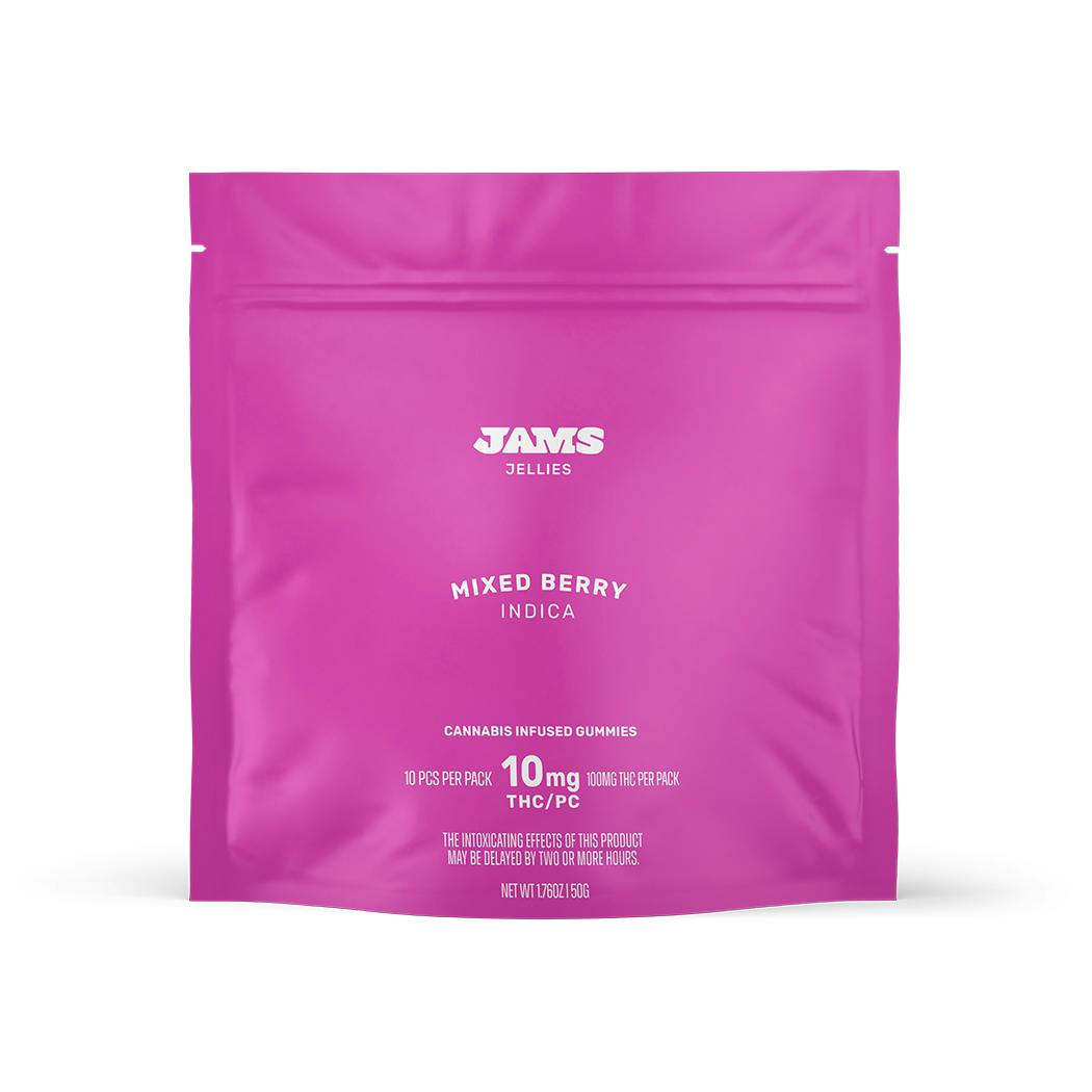 Photograph of product: JAMS Jellies - Mixed Berry | 10 Pack 100mg TH-oui