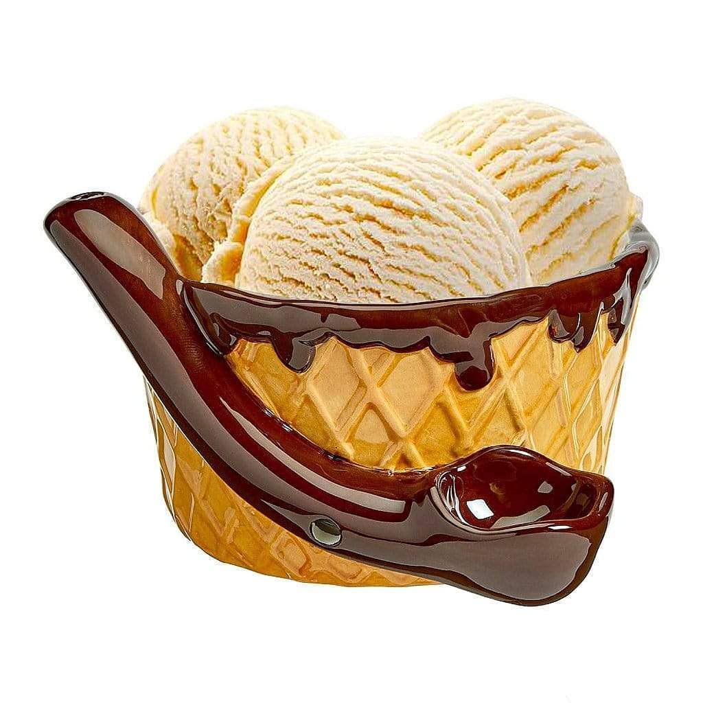 Photograph of product: Ceramic Ice Cream Bowl Pipe - Artist; Fashioncraft