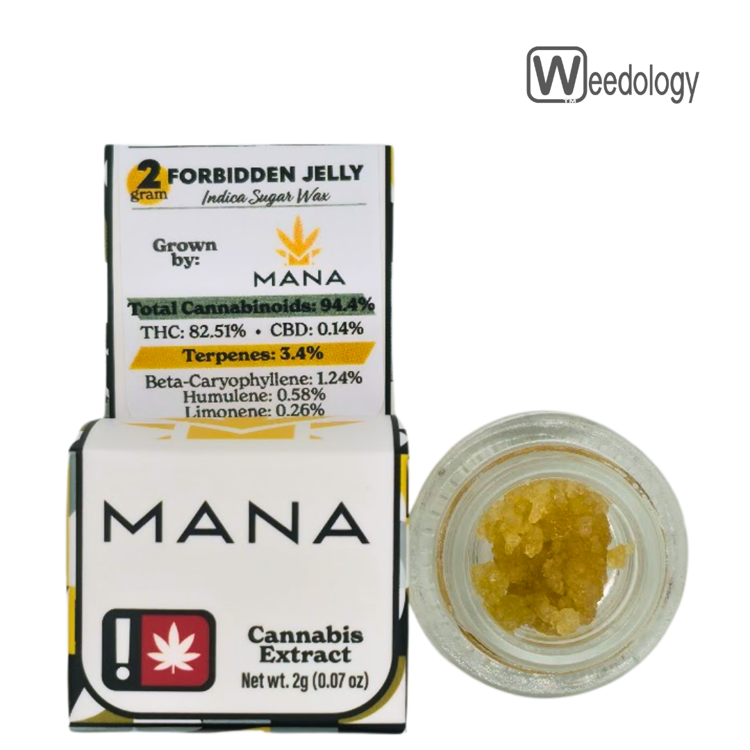 Photograph of product: Mana Extracts 2g FORBIDDEN JELLY Sugar Wax