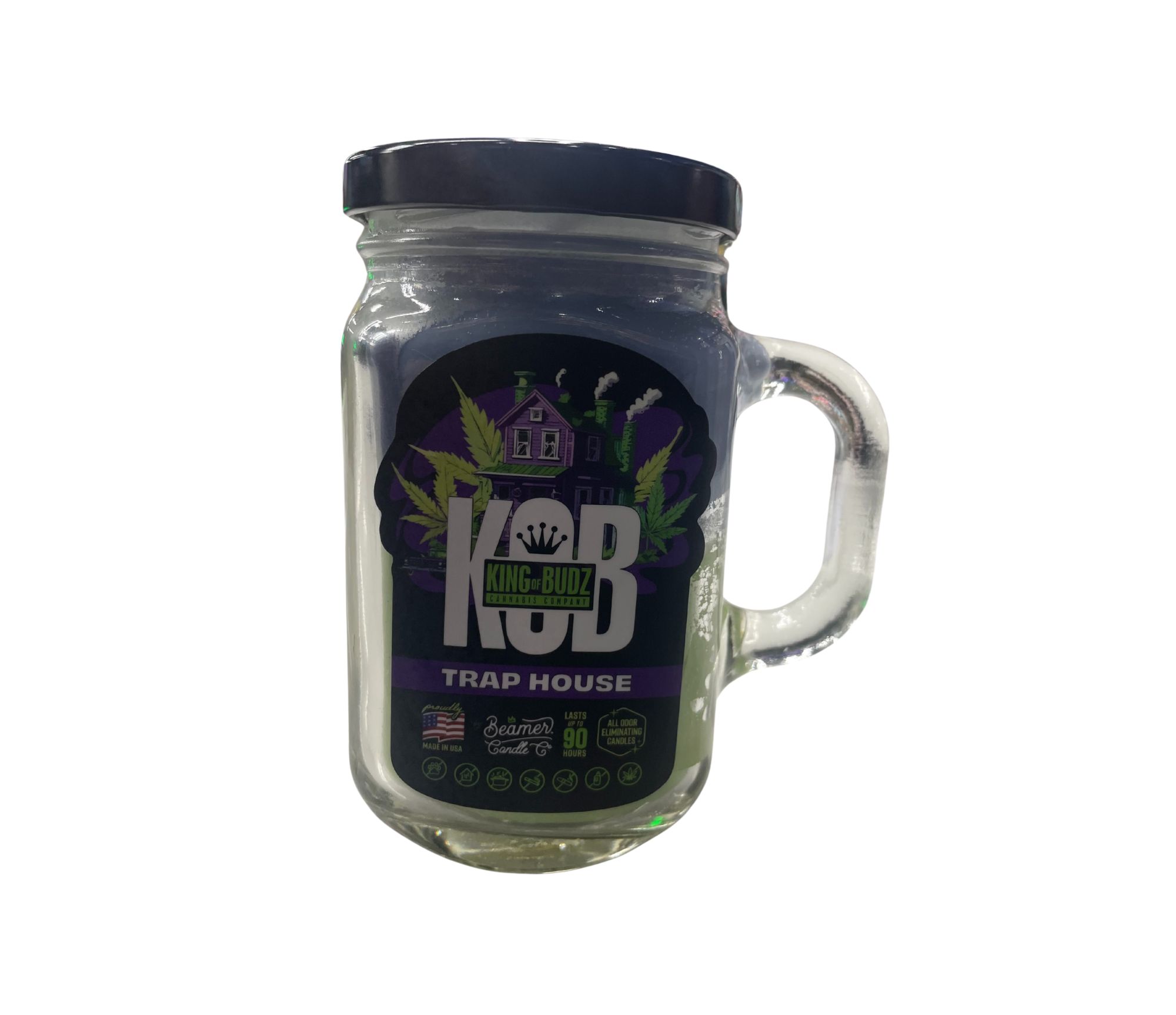 Photograph of product: King Of Budz - Large Candle - Trap House