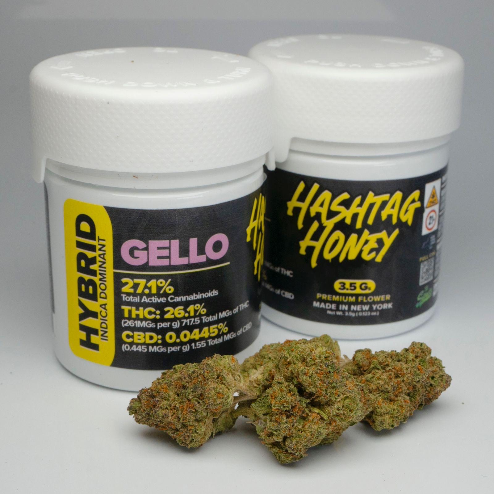 Photograph of product: au chocolattag Honey Gello 3.5G Jar (Hybrid-Oui'd) 26.1%TH-oui