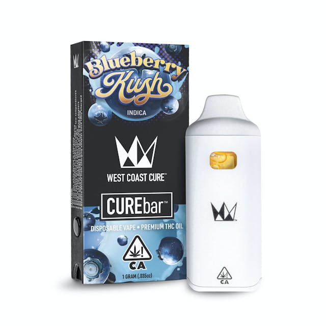 Photograph of product: Blueberry Kush | 1g CUREbar AIO - 