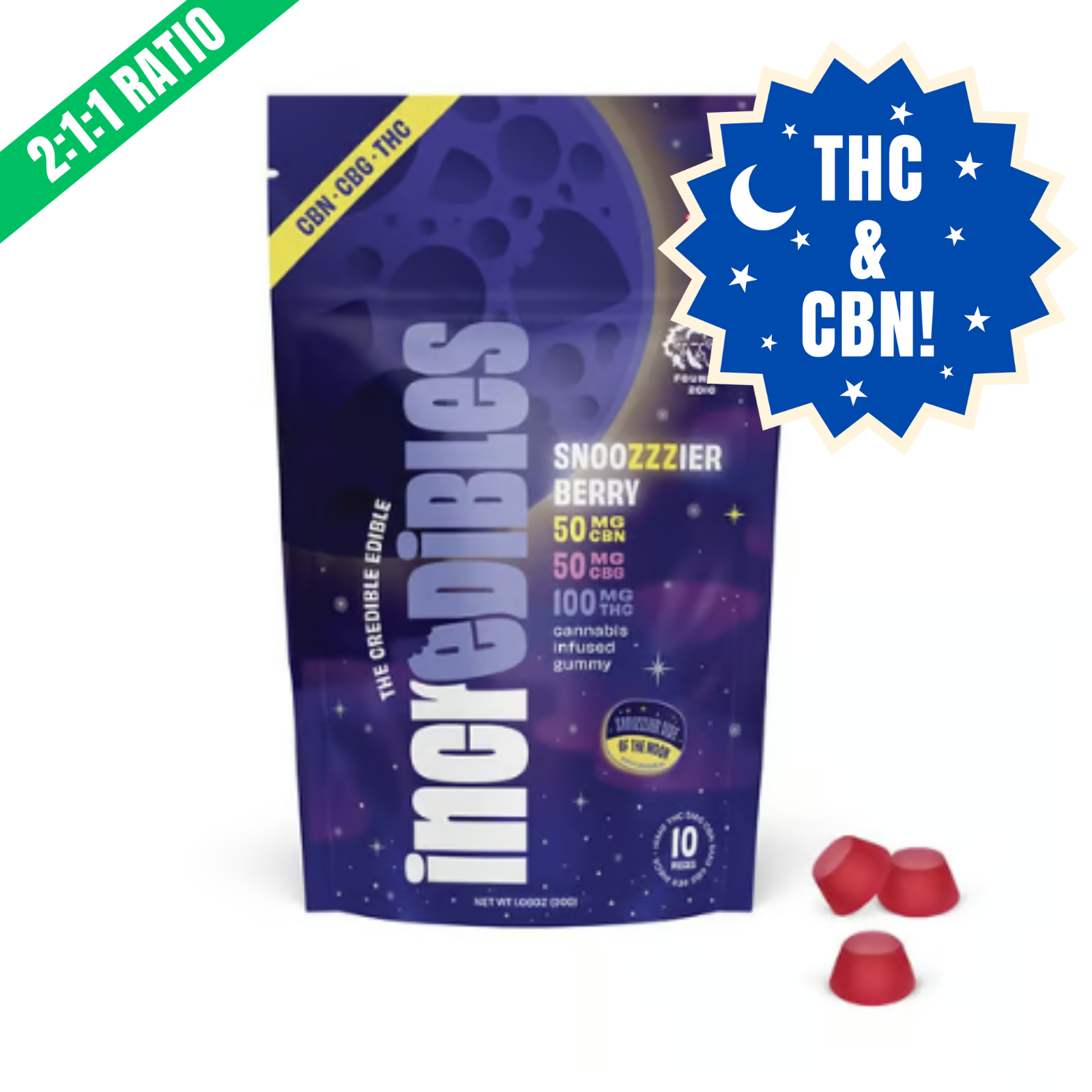 Photograph of product: SNOOZZZIERBERRY GUMMIES | 100MG