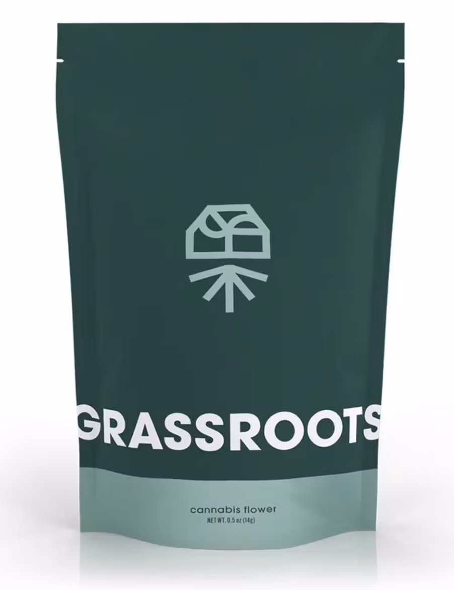 Photograph of product: Grassroots - Peanut Butter Muffin (S) - 26.92% - Flower - 14g