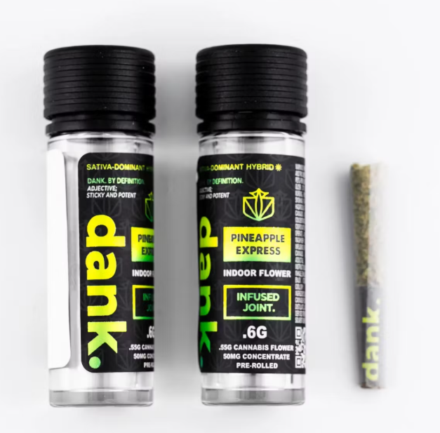 Photograph of product: Dank | .6g  Infused Pre-Roll Joint | Pineapple Express