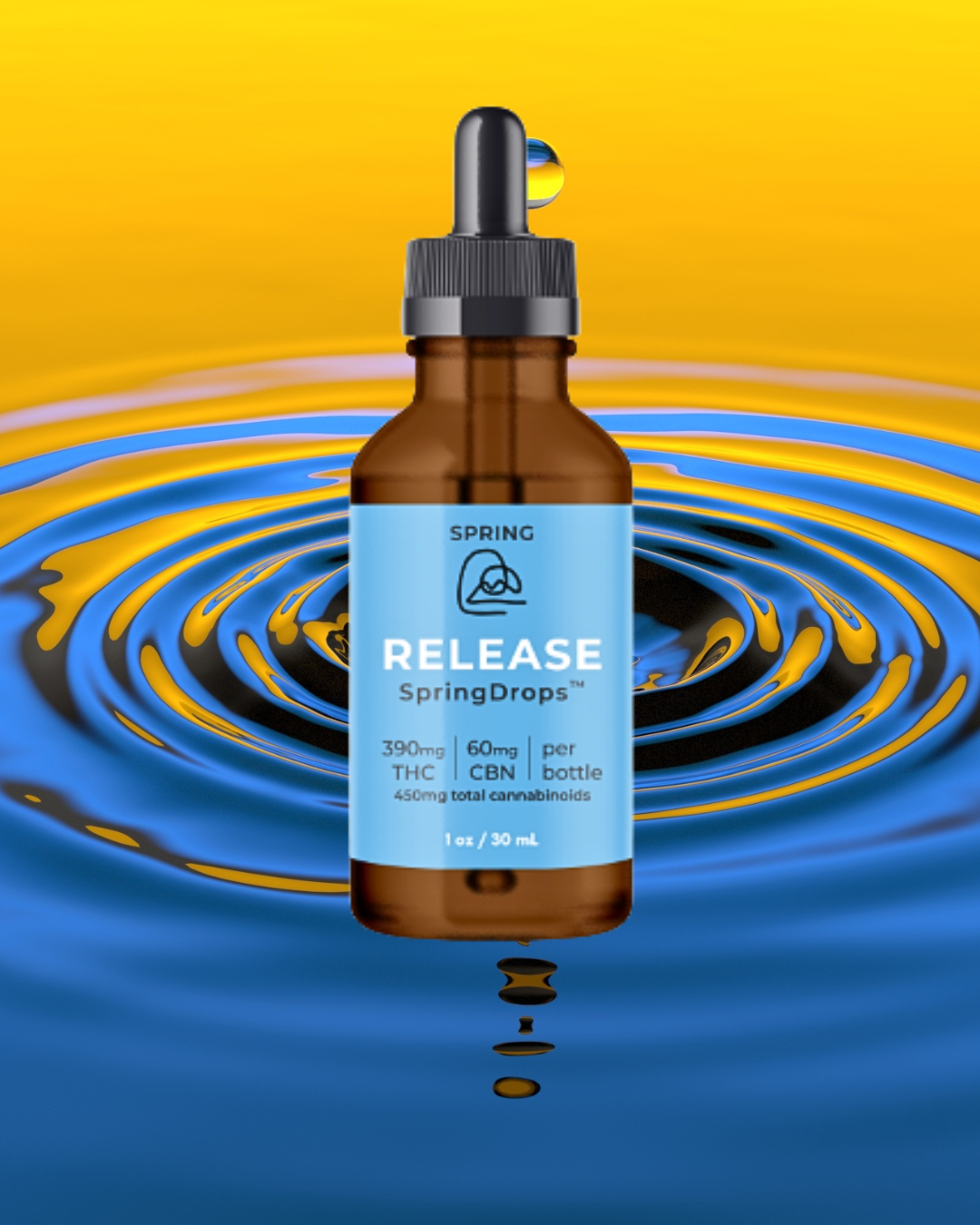 Photograph of product: SpringDrops - Release Tincture 390mg