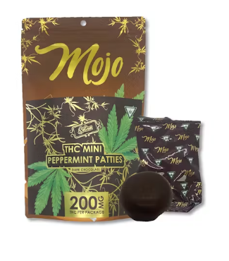 Photograph of product: Edible - Mojo - (200mg) - Mini Peppermint Patties  - (Oui'd)