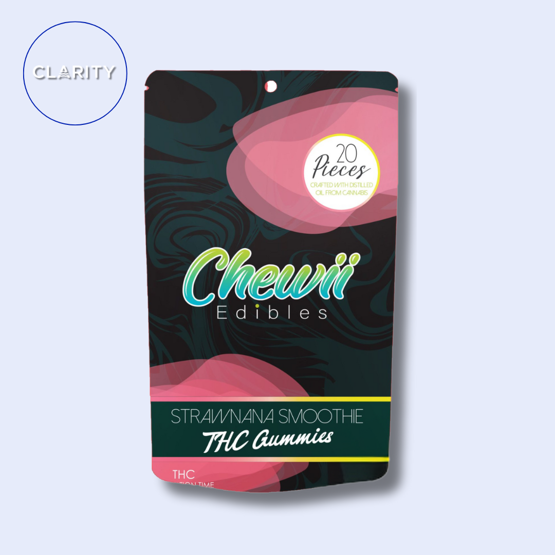 Photograph of product: Chewii | 200mg Gummies | Strawnana Smoothie