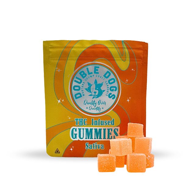 Photograph of Product: Double Dogs - Strawberry Pineapple THC Gummies