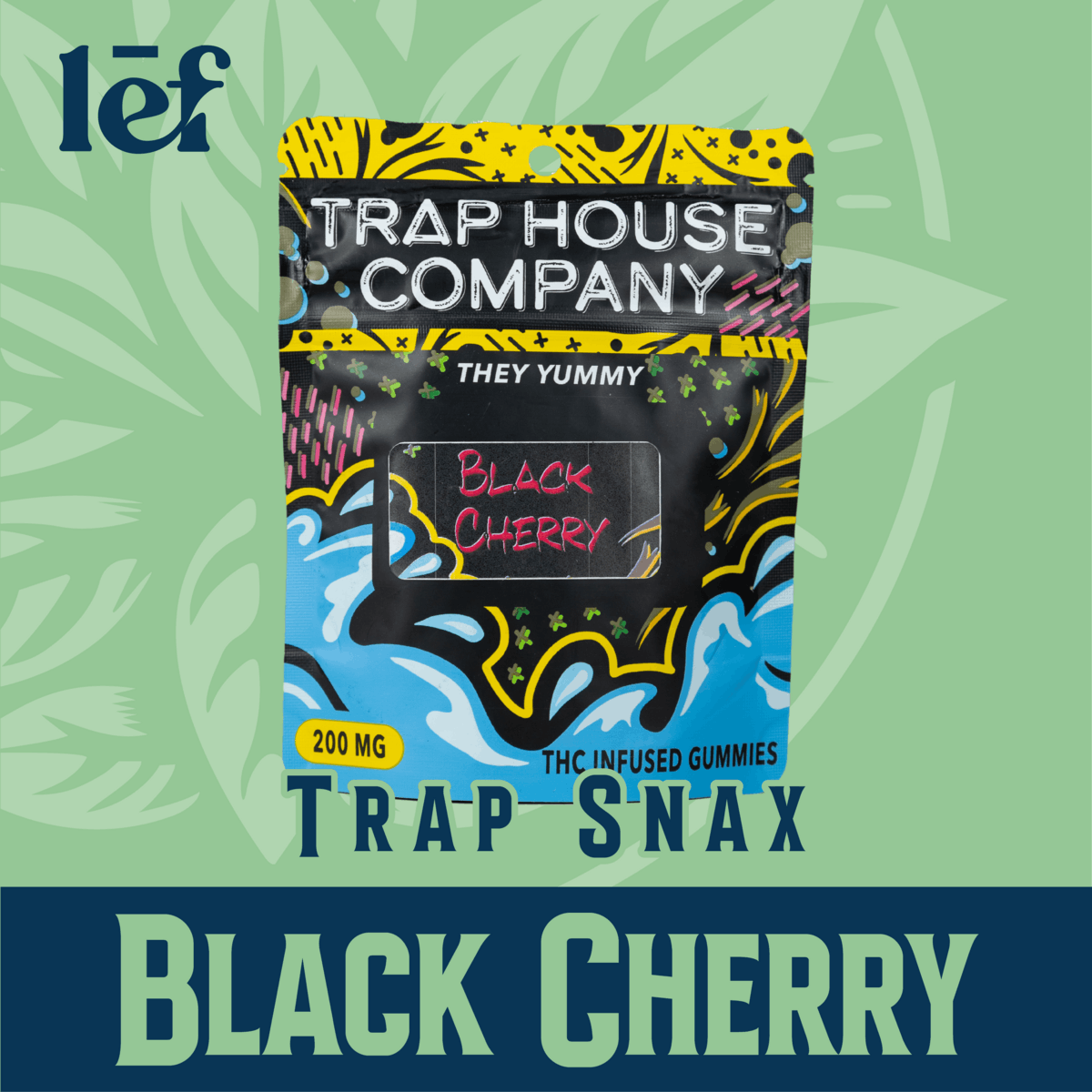 Photograph of product: Trap House | Black Cherry | 200mg Gummies