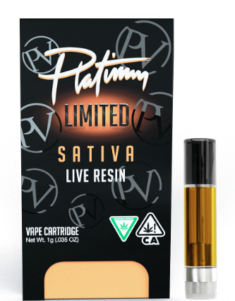 Photograph of product: Platinum Vape Live Resin Super Sour Diesel Cart