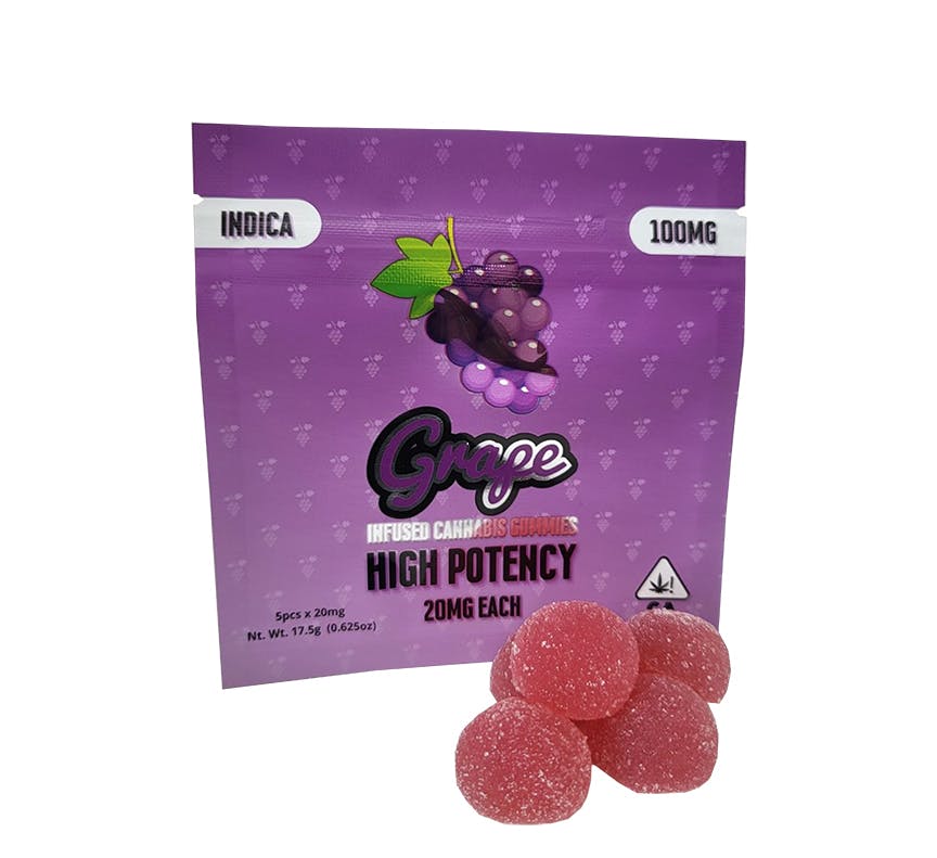 Photograph of product: iMAS!  Gummies  Grape  100mg  $8 *Tax Included