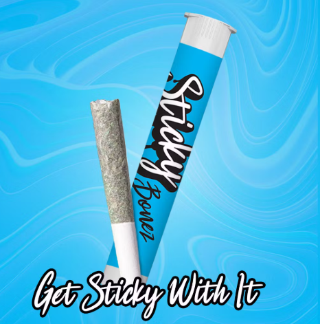 Photograph of product: Sticky Bonez - Apples and Bananas .5 Live Rosin-Infused Joint