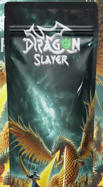 Photograph of product: GREEN CRACK | DRAGON SLAYER DIAMOND INFUSED PREROLL
