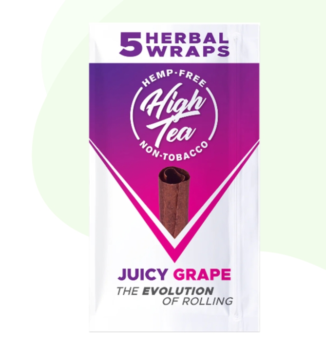 Photograph of product: High Tea All Natural Smoking Wraps - Juicy Grape
