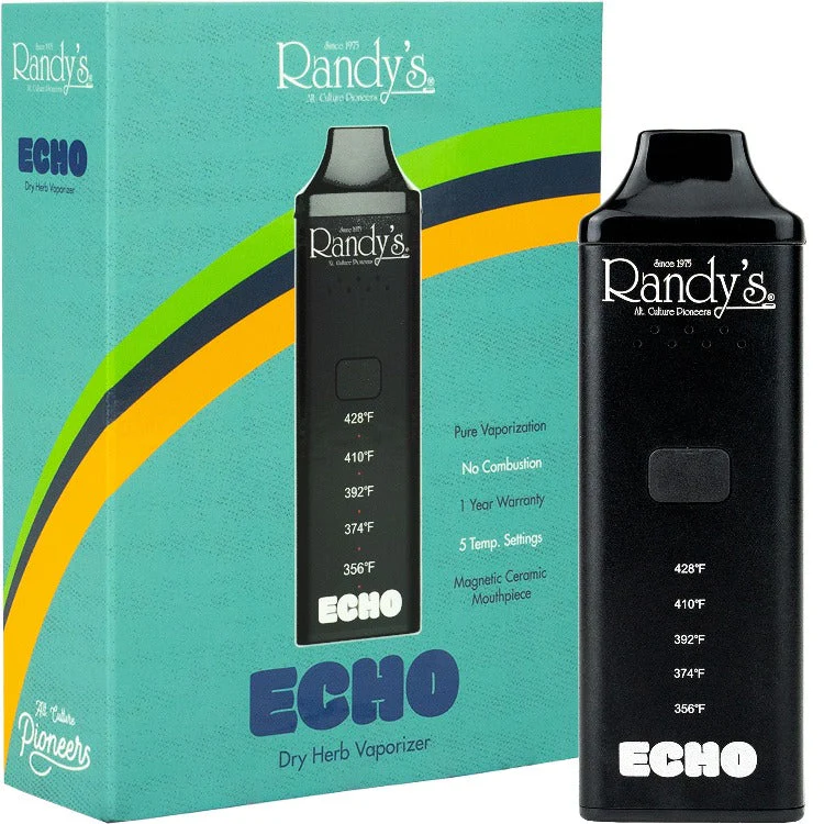 Photograph of product: Randy's | ECHO Dry Herb Vaporizer - Black | DEVICE