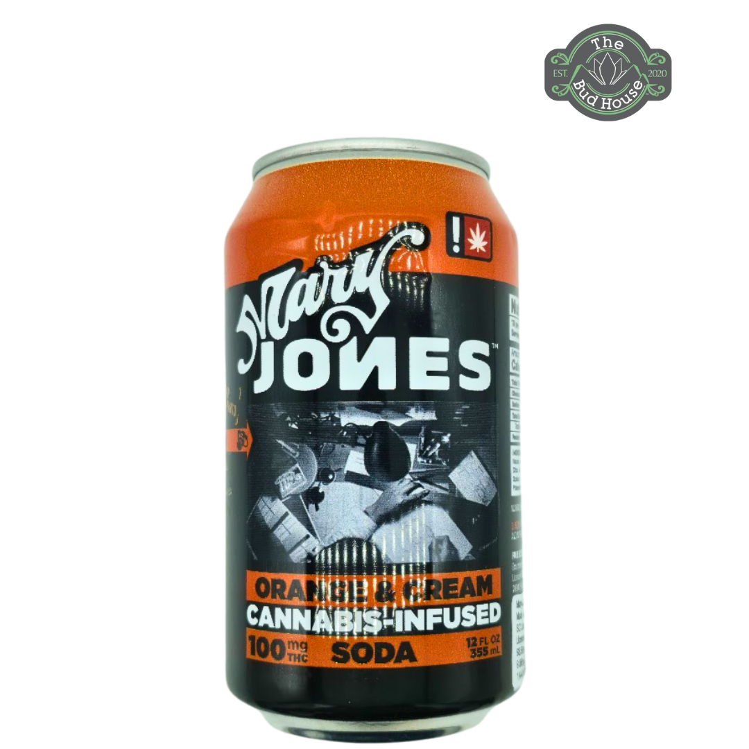 Photograph of product: Mary Jones 100mg ORANGE & CREAM Soda
