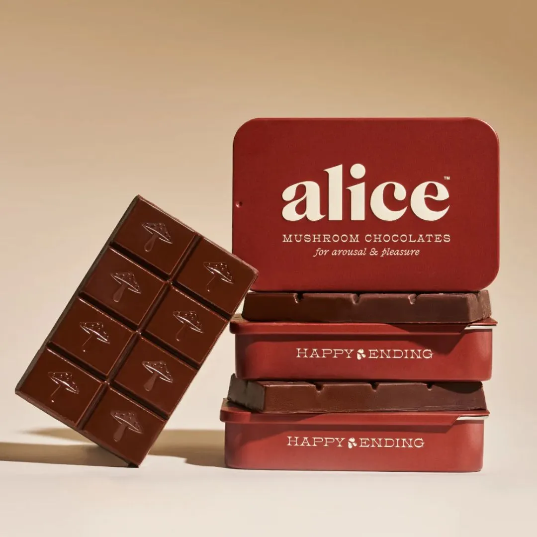 Photograph of product: Happy Ending | Mushroom Chocolate