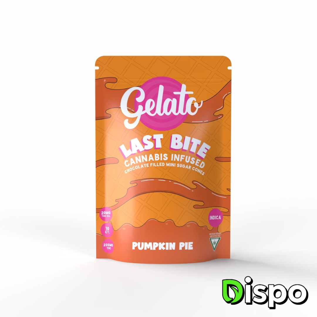 Photograph of product: Gelato - Last Bites Pumpkin Pie 200mg Cone