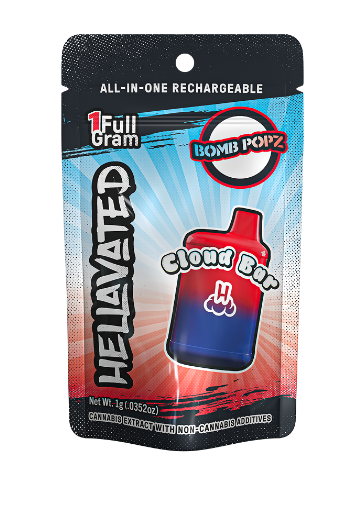 Photograph of product: Hellavated - BOMB POP - Disposable Distillate Cartridge - (2g) - H