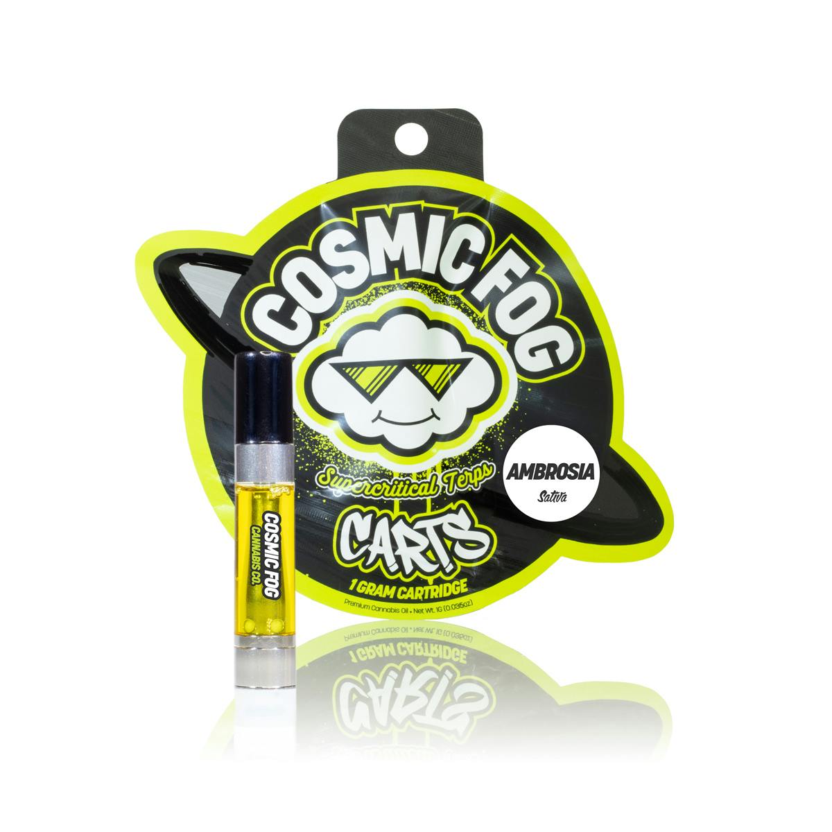 Photograph of product: Cosmic Fog - Ambrosia - 1G Supercritical Terpene Cartridge (Oui'd)