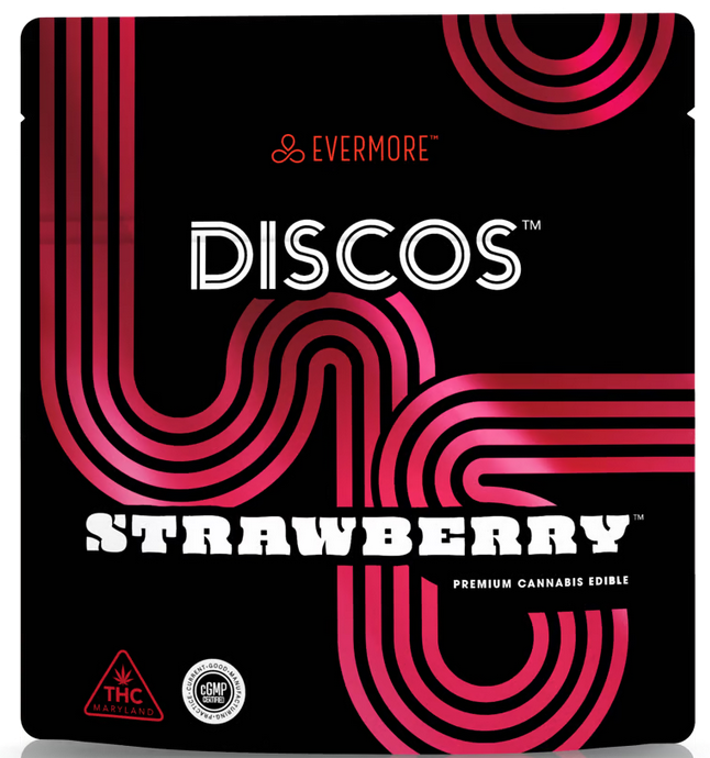 Photograph of product: Discos 100mg Gummies - Strawberry